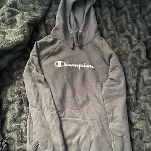 Black champion hoodie